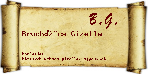 Bruchács Gizella névjegykártya